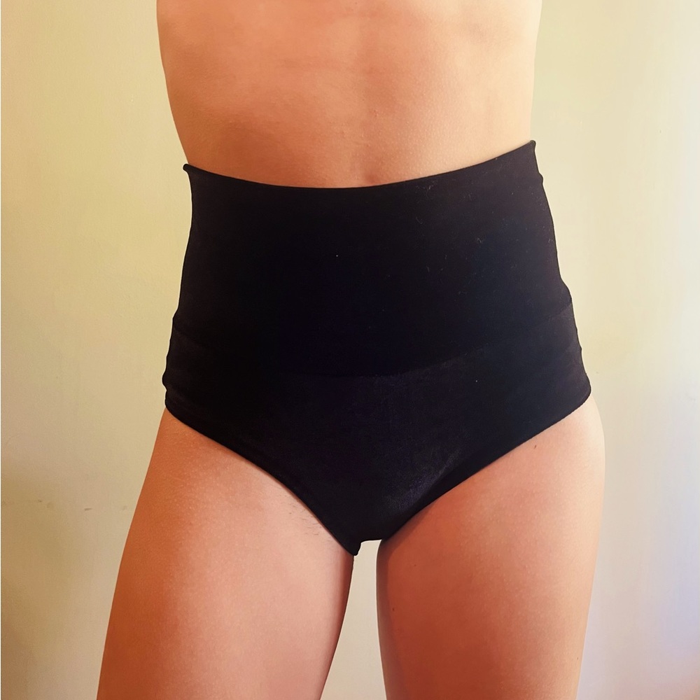 Dance briefs Custom velvet black adult small
